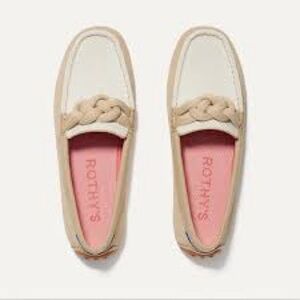 Rothy's Driver Women's Beige & Cream Braided Loafer